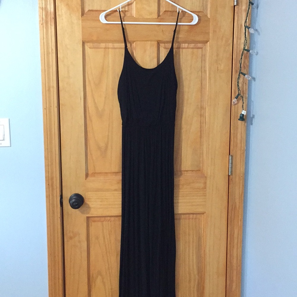 Black maxi dress